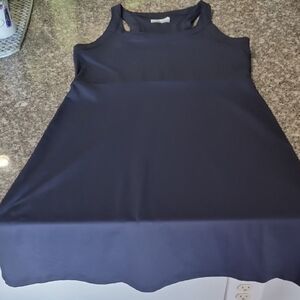Women's Navy Sleeveless A-Line Dress